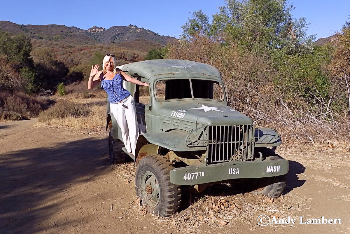 M*A*S*H 4077 ambulance on film set