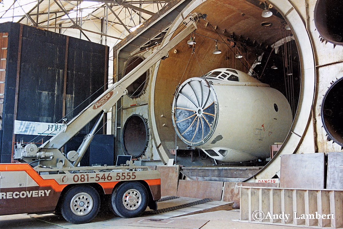 Vickers Valiant in the strat chamber at Brooklands