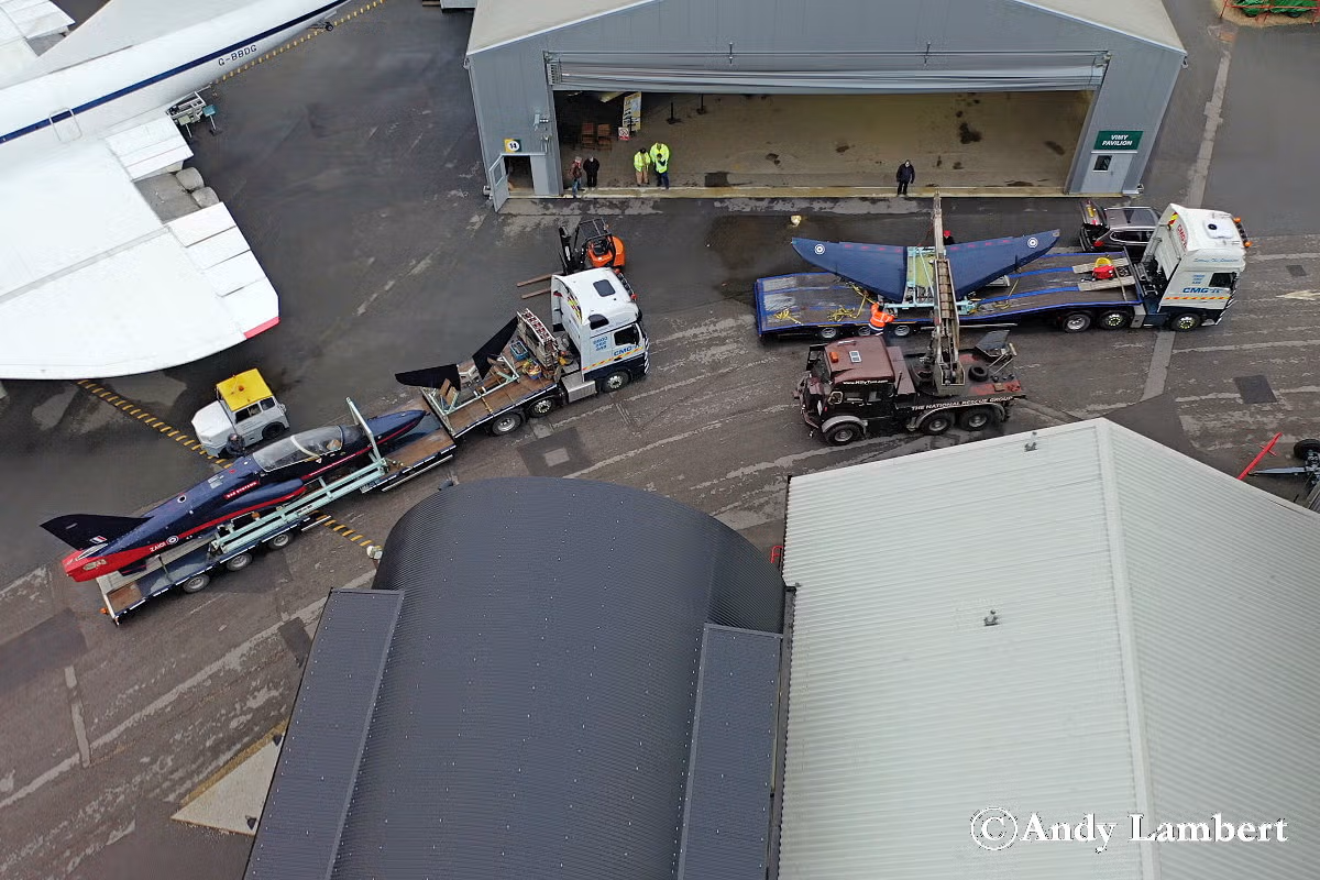 Brooklands Hawk G-HAWK/ZA101 arriving 