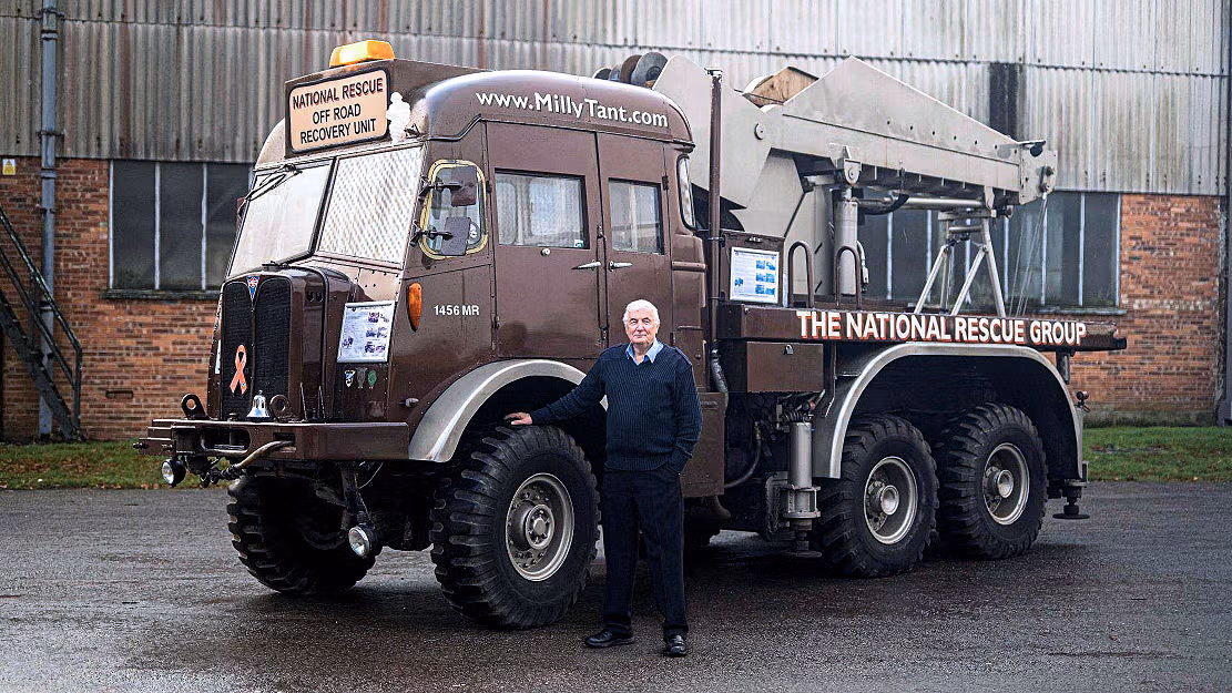 Andy Lambert when he owned the AEC Militant Recovery vehicle 1456MR
